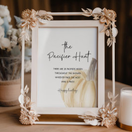 Fall Baby Shooter Poster Schnuller Jagen