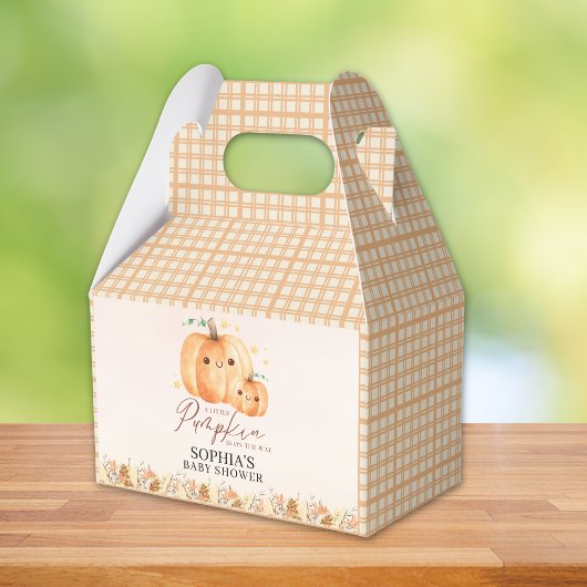 Fall Baby Shower Favor - "A Little Pumpkin Geschenkschachtel