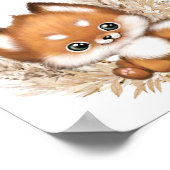 Fall Baby Shower Fevor Sign Poster (Ecke)