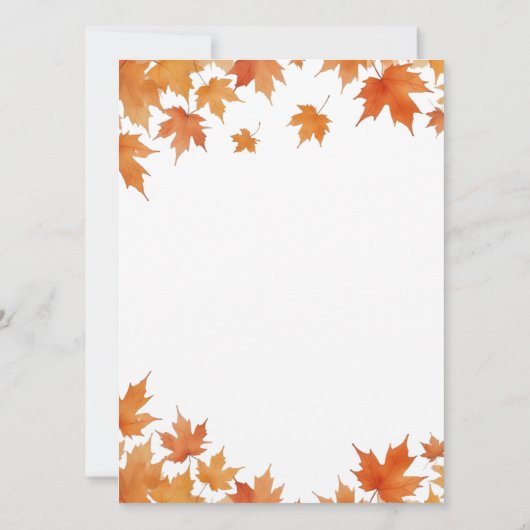 Fall Baby Shower Finden Sie die Bingo Game Card Einladung (Rückseite)