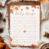 Fall Baby Shower Finden Sie die Bingo Game Card Einladung