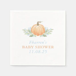 Fall Baby Shower Napkins | Kürbis Serviette