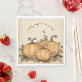 Fall Baby Shower Pumpkin Patch Serviette (Beispiel)