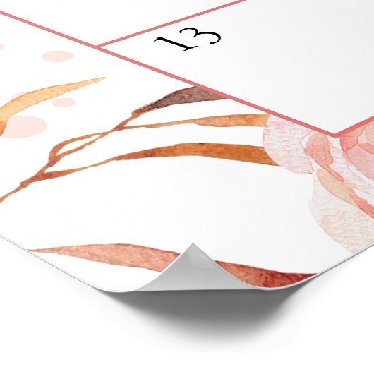 Fall Baby Showterminkalender Poster (Ecke)