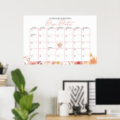 Fall Baby Showterminkalender Poster (Heimbüro)