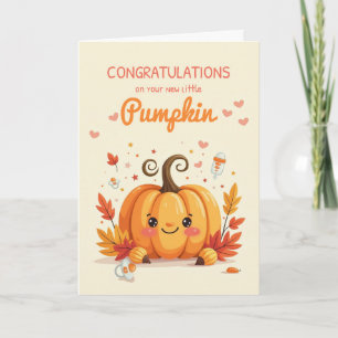Fall Baby Sprinkle Herzlichen Glückwunsch Little P Karte