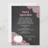 Fall Baby Sprinkle Invites, weißer Kürbis Einladung (Vorderseite)