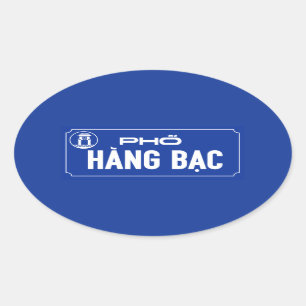 Fall-BAC-Straße, Straßenschild, Vietnam Ovaler Aufkleber