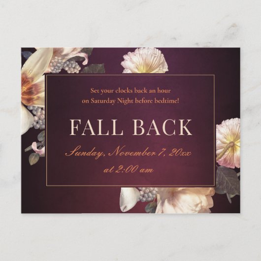 Fall Back Business Realtor Mailer Postkarte (Vorderseite)
