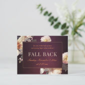 Fall Back Business Realtor Mailer Postkarte (Stehend Vorderseite)