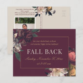 Fall Back Business Realtor Mailer Postkarte (Vorne/Hinten)