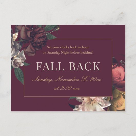 Fall Back Business Realtor Mailer Postkarte (Vorderseite)