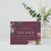 Fall Back Business Realtor Mailer Postkarte (Stehend Vorderseite)