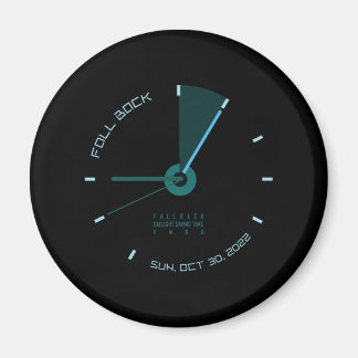 Fall Back Daylight rettend Zeitende Magnet