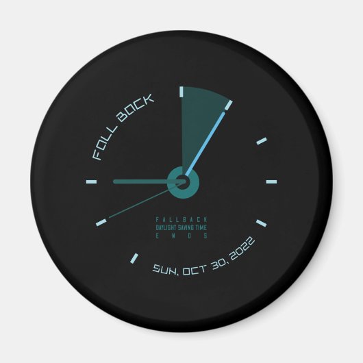 Fall Back Daylight rettend Zeitende Magnet (Vorne)