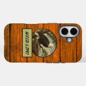 Fall Bald Eagle Wood Grain Case-Mate iPhone Hülle (Rückseite (Horizontal))