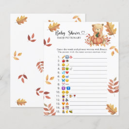 Fall Bär - Babydusche Emoji-Bild