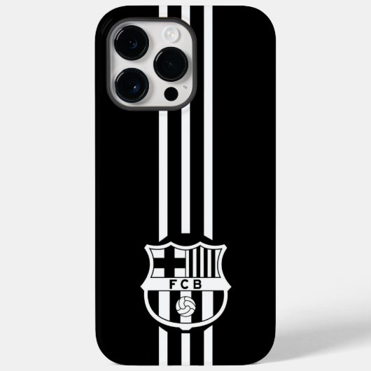 Fall Barcelona Schwarz/Weiß Streifen Case-Mate iPhone Hülle (Rückseite)