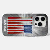 Fall Baseball America (USA) Case-Mate iPhone Hülle (Rückseite (Horizontal))
