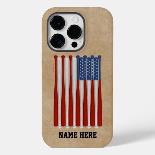 Fall Baseball America (USA) Case-Mate iPhone Hülle (Rückseite)