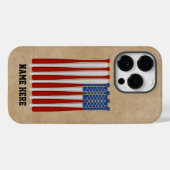 Fall Baseball America (USA) Case-Mate iPhone Hülle (Rückseite (Horizontal))