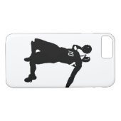 Fall Basketball Player Silhouette iPhone 7 Case-Mate iPhone Hülle (Rückseite (Horizontal))