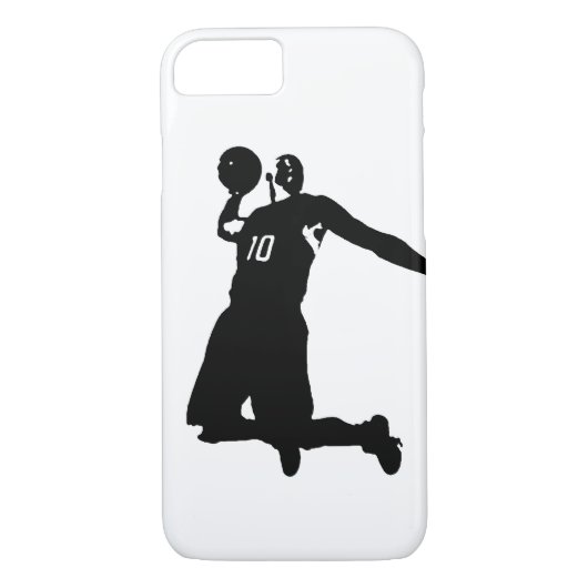 Fall Basketball Player Silhouette iPhone 7 Case-Mate iPhone Hülle (Rückseite)
