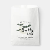 Fall Batty für Baby-Bat Halloween-Babydusche Geschenktütchen (Vorderseite)