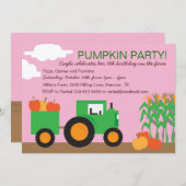 Fall-Bauernhof-Thema-Party Einladung (Vorne/Hinten)