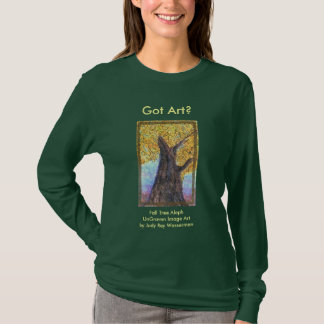 Fall-Baum Aleph Damen u. Teenager T-Shirt