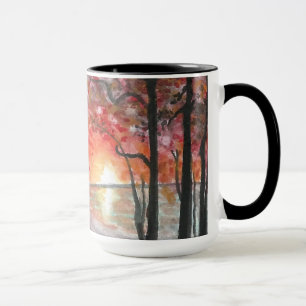 Fall-Bäume große 15 Unze. Kaffee-Tasse Tasse