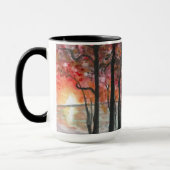 Fall-Bäume große 15 Unze. Kaffee-Tasse Tasse (Links)