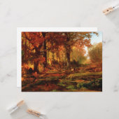 Fall Bäume in Cresheim Glen (Philadelphia) Karte (Vorderseite/Rückseite Beispiel)