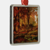 Fall Bäume in Cresheim Glen (Philadelphia) Ornament Aus Metall (Rechts)