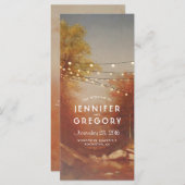 Fall Bäume Rustikale Hochzeitsprogramme Programm (Vorne/Hinten)