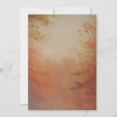 Fall Bäume und String Lights Probe Dinner Einladung (Rückseite)