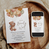 Fall Bearly Wait Baby Shower Gender Neutral Einladung
