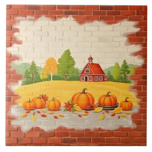 Fall Beautiful Trendy Happy Thanksgiving Fliese