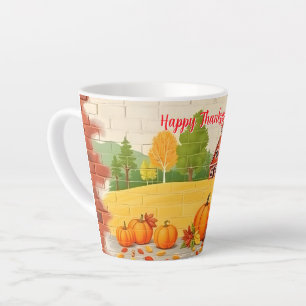 Fall Beautiful Trendy Happy Thanksgiving Milchtasse