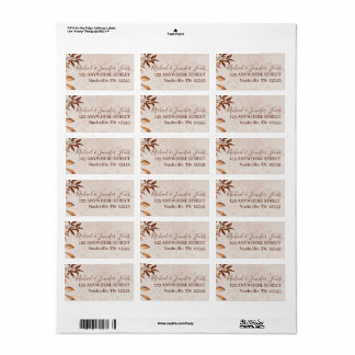 Fall Beauty Return Address Label Adressaufkleber
