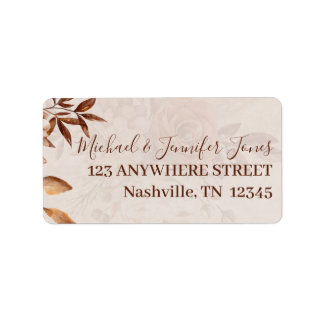 Fall Beauty Return Address Label Adressaufkleber