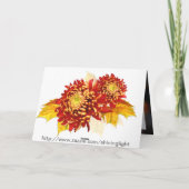 Fall Beauty ~ Scripting Erntedank Card Feiertagskarte (Rückseite)