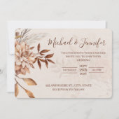 Fall Beauty Wedding Invitations  Einladung (Vorderseite)