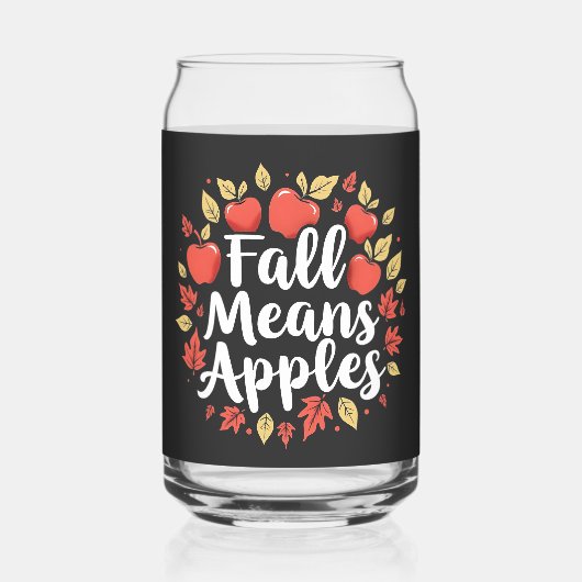 Fall bedeutet Apple Picking Saison Herbst Herbst Dosenglas (Vorderseite)