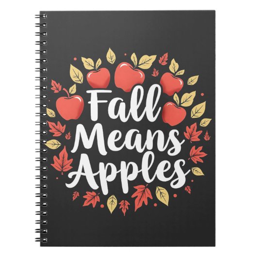 Fall bedeutet Apple Picking Saison Herbst Herbst Notizblock (Vorderseite)