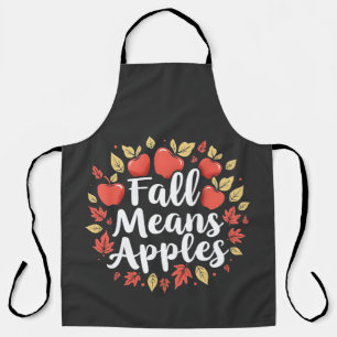 Fall bedeutet Apple Picking Saison Herbst Herbst Schürze