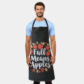 Fall bedeutet Apple Picking Saison Herbst Herbst Schürze (Getragen)