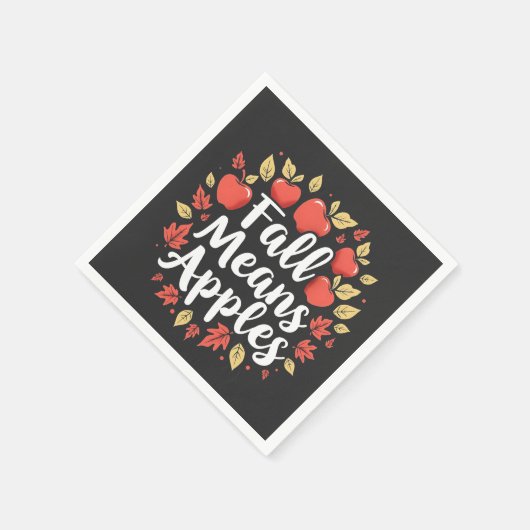 Fall bedeutet Apple Picking Saison Herbst Herbst Serviette (Ecke)