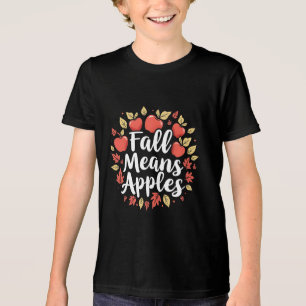Fall bedeutet Apple Picking Saison Herbst Herbst Tri-Blend Shirt