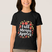Fall bedeutet Apple Picking Saison Herbst Herbst Tri-Blend Shirt (Vorderseite)